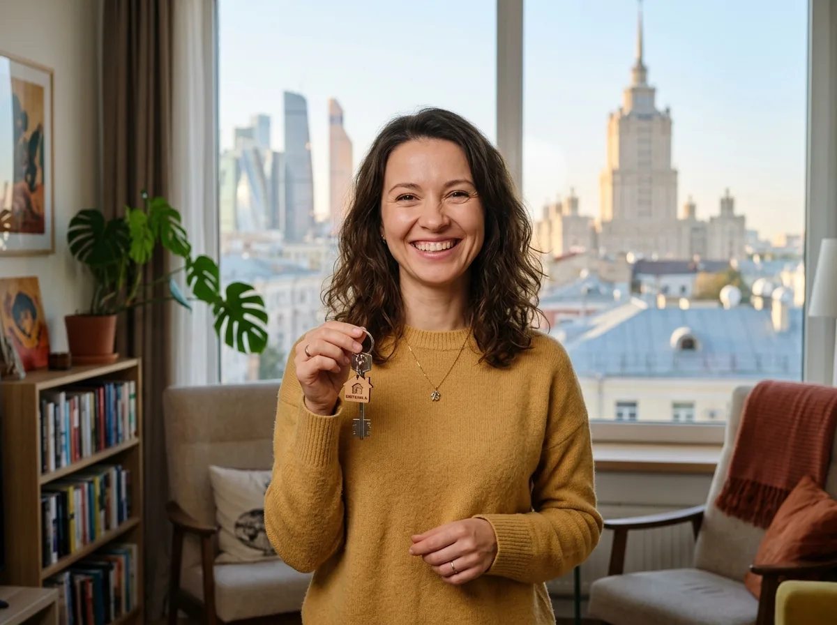 Аватар клиента Светланы Ивановой — женщина 35 лет, довольный владелец квартиры в Москве